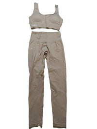 Neau Apparel- Tan Ribbed Active Set