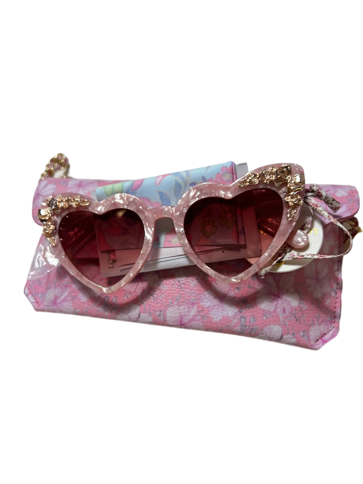 Love Shack Fancy- Pink "Amalia" Sunglasses NEW