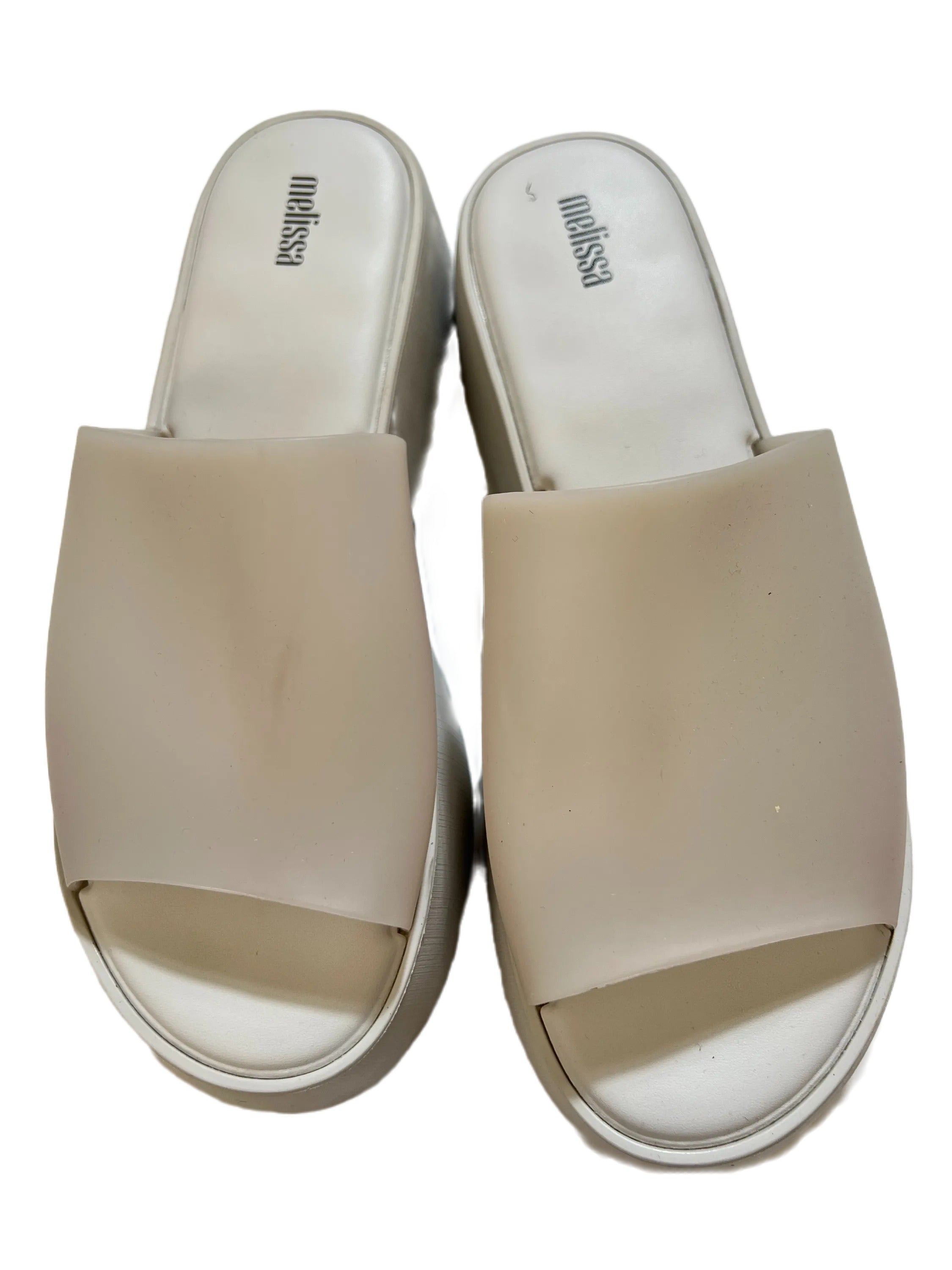 Melissa- White Platform Sandals - Main Image