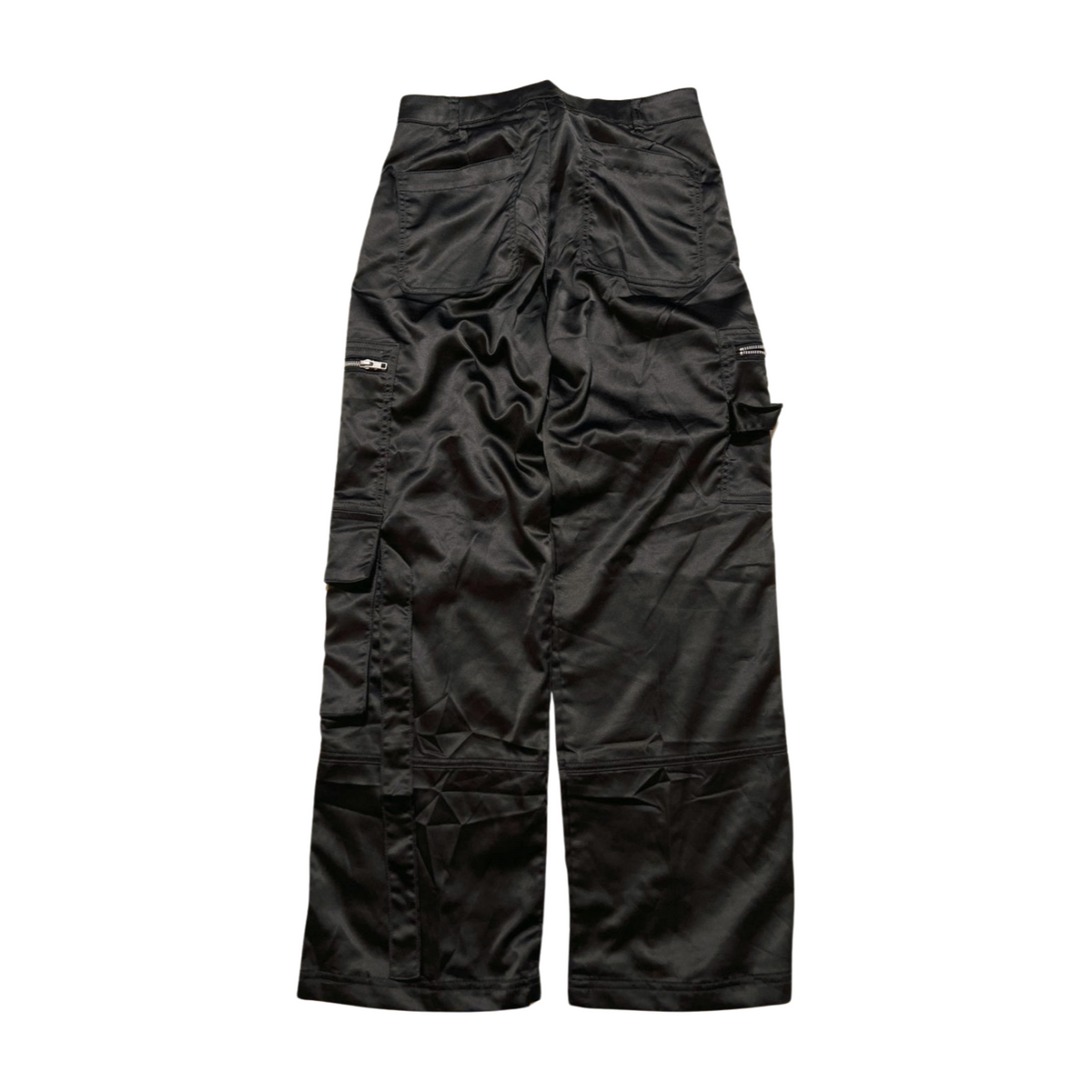 BDG- Black Satin Cargo Pants