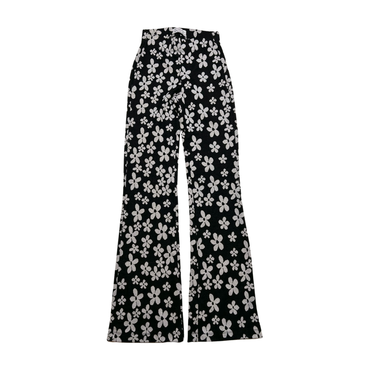 Urban Outfitters- Black Floral Flare Pants