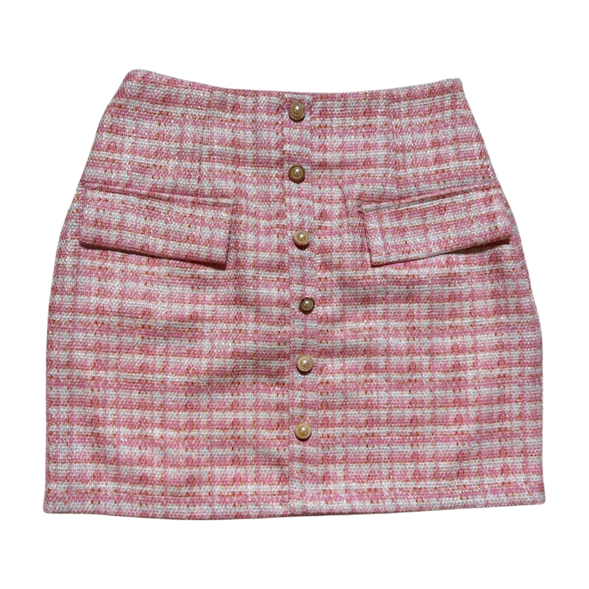 Cider- Pink Knit Mini Skirt