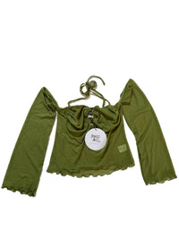 Princess Polly- Green "Off The Shoulder" Top New With Tags!