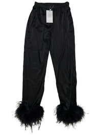 Rumours- Black Silk Feather Pants NEW WITH TAGS