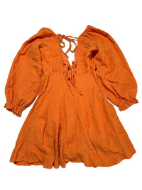 Beginning Boutique- Orange Long Sleeve Mini Dress