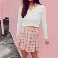 Madelyn Pink Skater Skirt - FINAL SALE