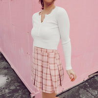 Madelyn Pink Skater Skirt - FINAL SALE