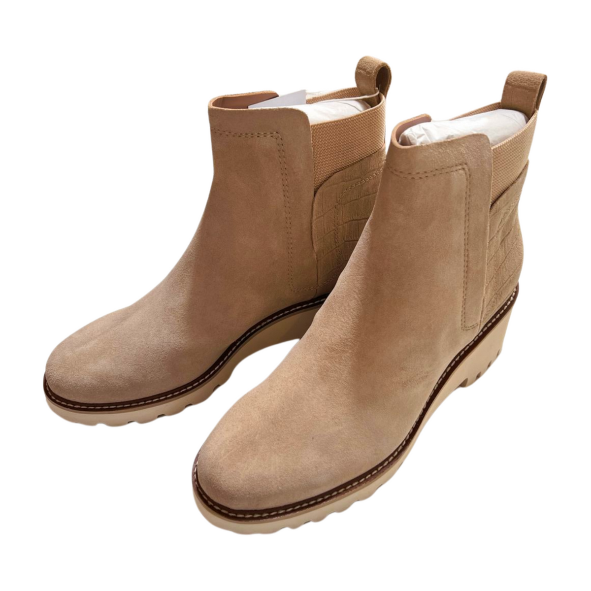 Dolce Vita- Tan Wedge Boots