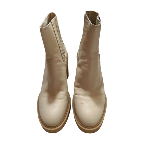 Dolce Vita- Cream "Caster" Heeled Boots