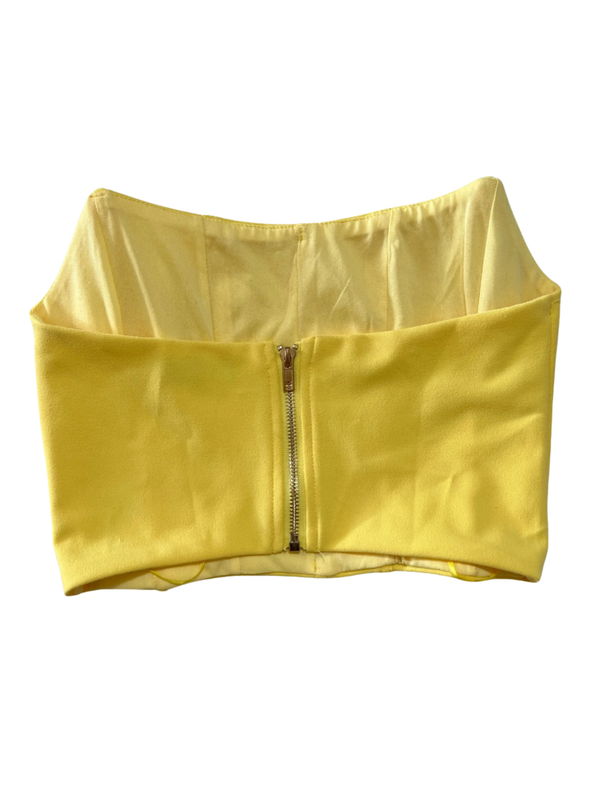 Nasty Gal- Yellow Corset Top