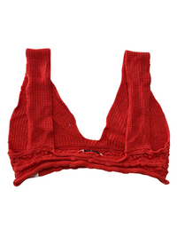 Emory Park- Red Crochet Crop Top