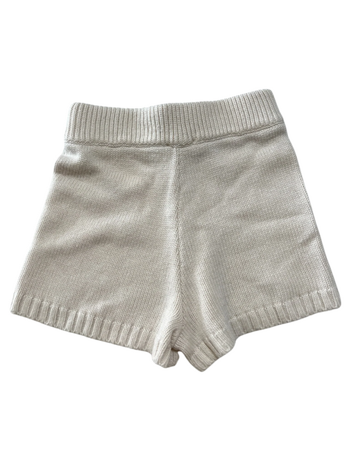 The Drop- Cream Knit Biker Shorts