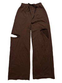 Storets- Brown Ripped Sweat Pants