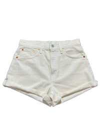 Re/Done- White Denim Shorts NEW WITH TAGS