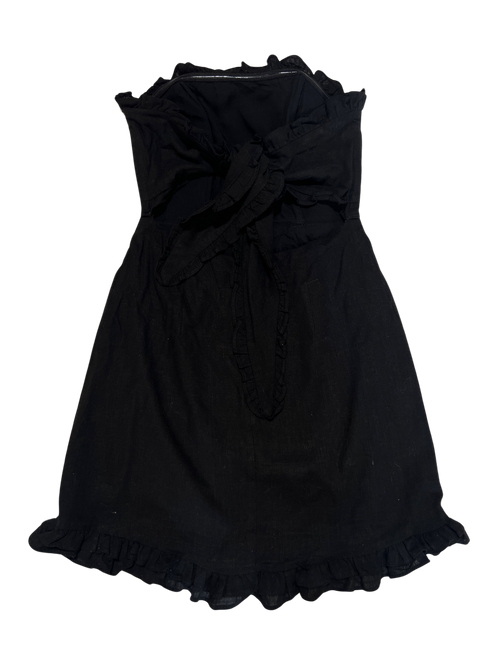 Skylar+Madison- Black Strapless Mini Dress