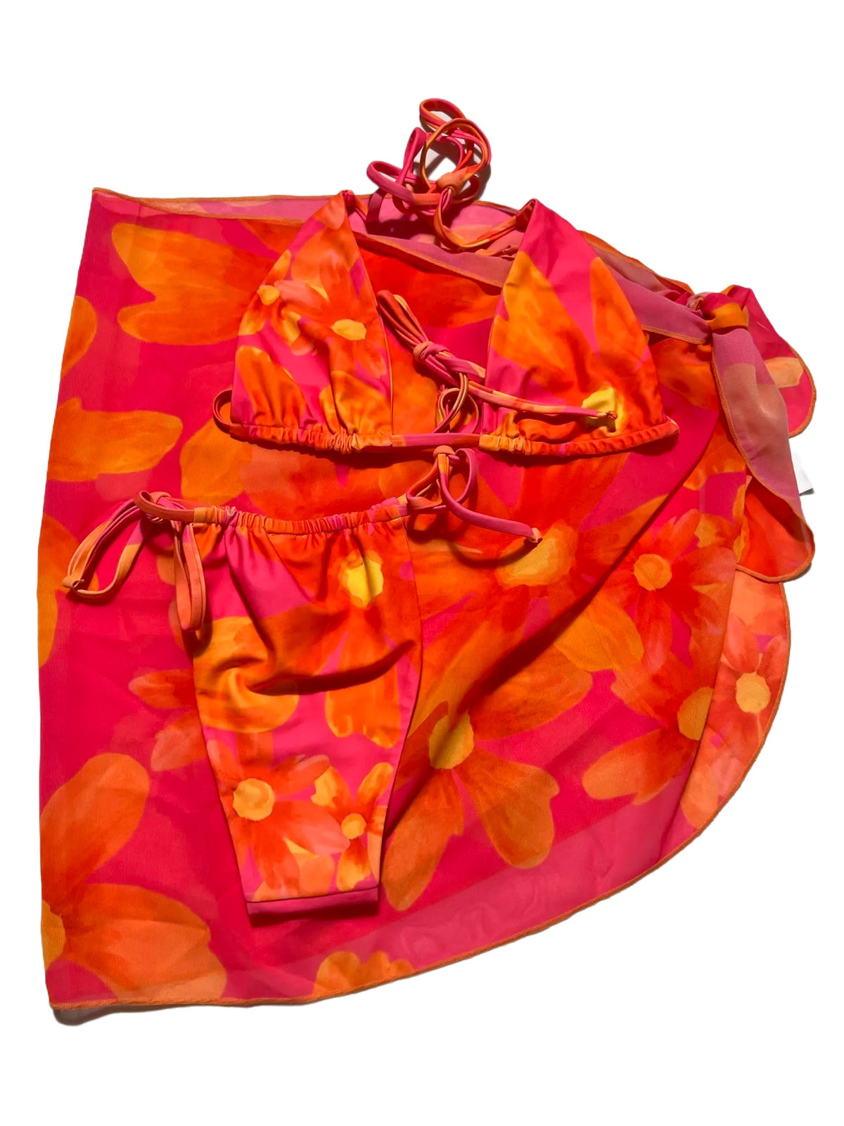 Feelyn- Orange and Pink Bikini Set