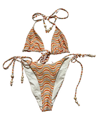 Orange Swirl Bikini Set