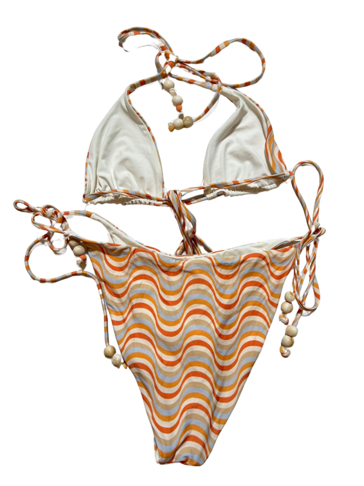 Orange Swirl Bikini Set