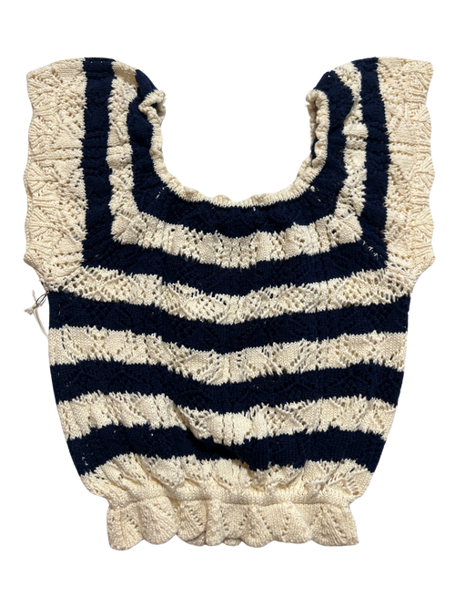 Another Love- Blue Striped Knit Top NEW WITH TAGS!