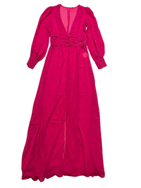 Miyak- Pink Long Sleeve Maxi Dress NEW WITH TAGS