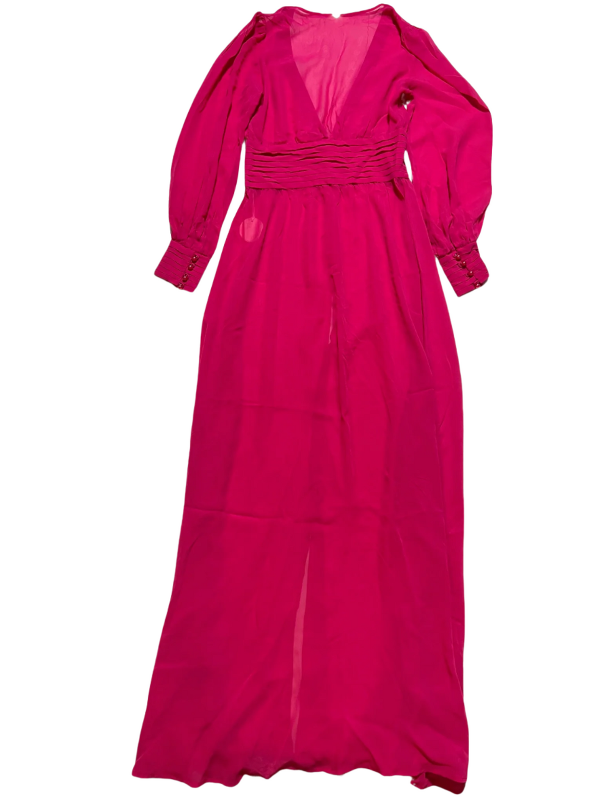 Miyak- Pink Long Sleeve Maxi Dress NEW WITH TAGS