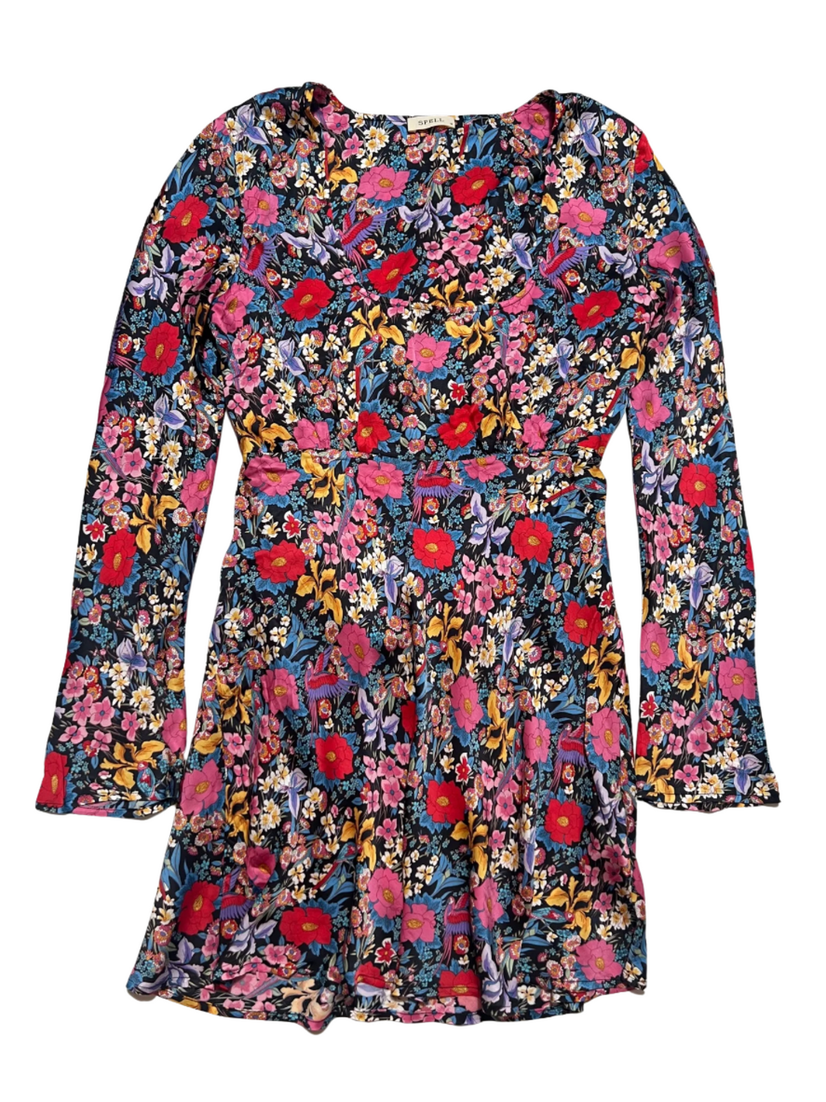 Spell- Floral Long Sleeve Mini Dress