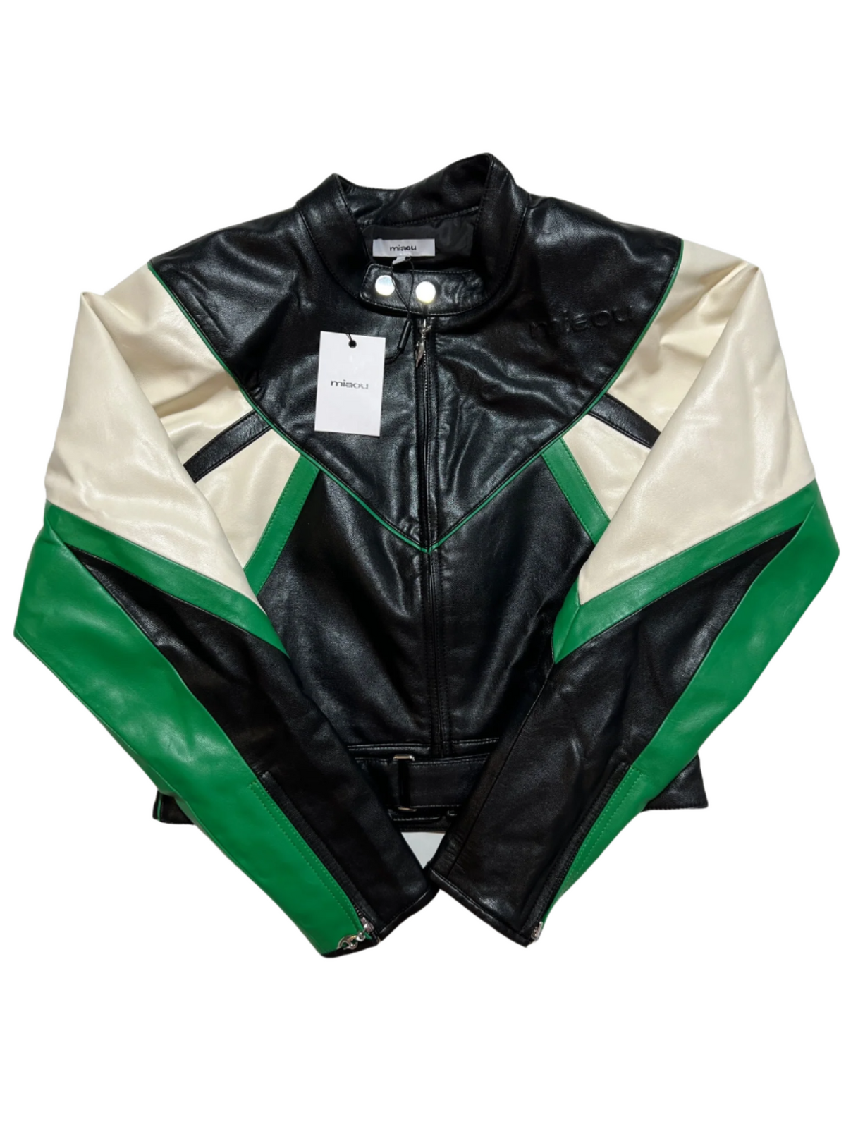 Miaou- Black "Vaughn Hannah" Racer Jacket NEW WITH TAGS!