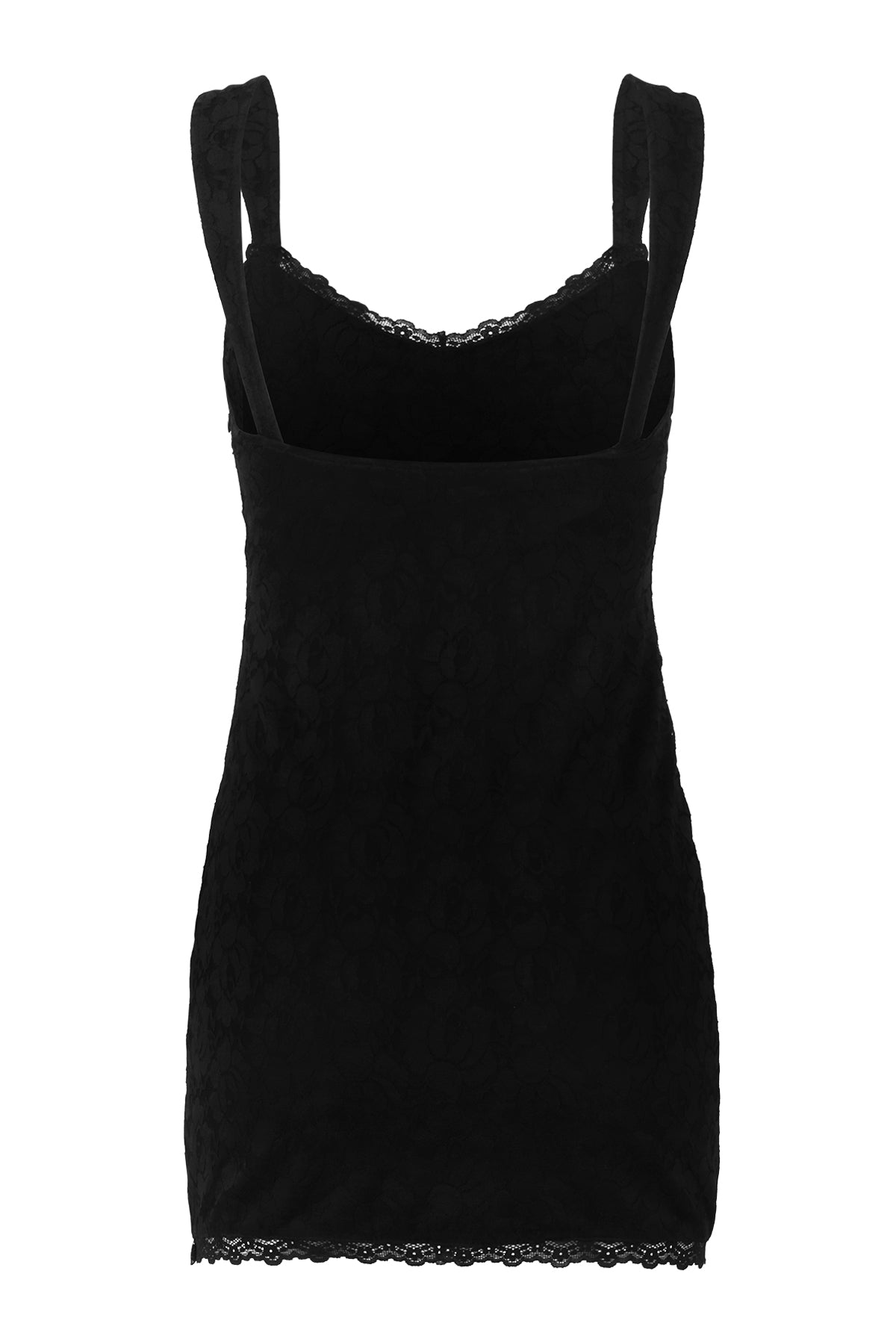 Real Love Black Lace with Contrast Trim Mini Dress - FINAL SALE