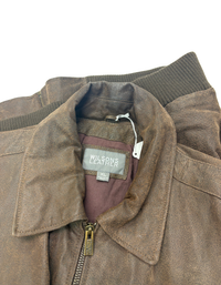 Wilsons Leather - Brown Leather Bomber Jacket - XL (Like-New)