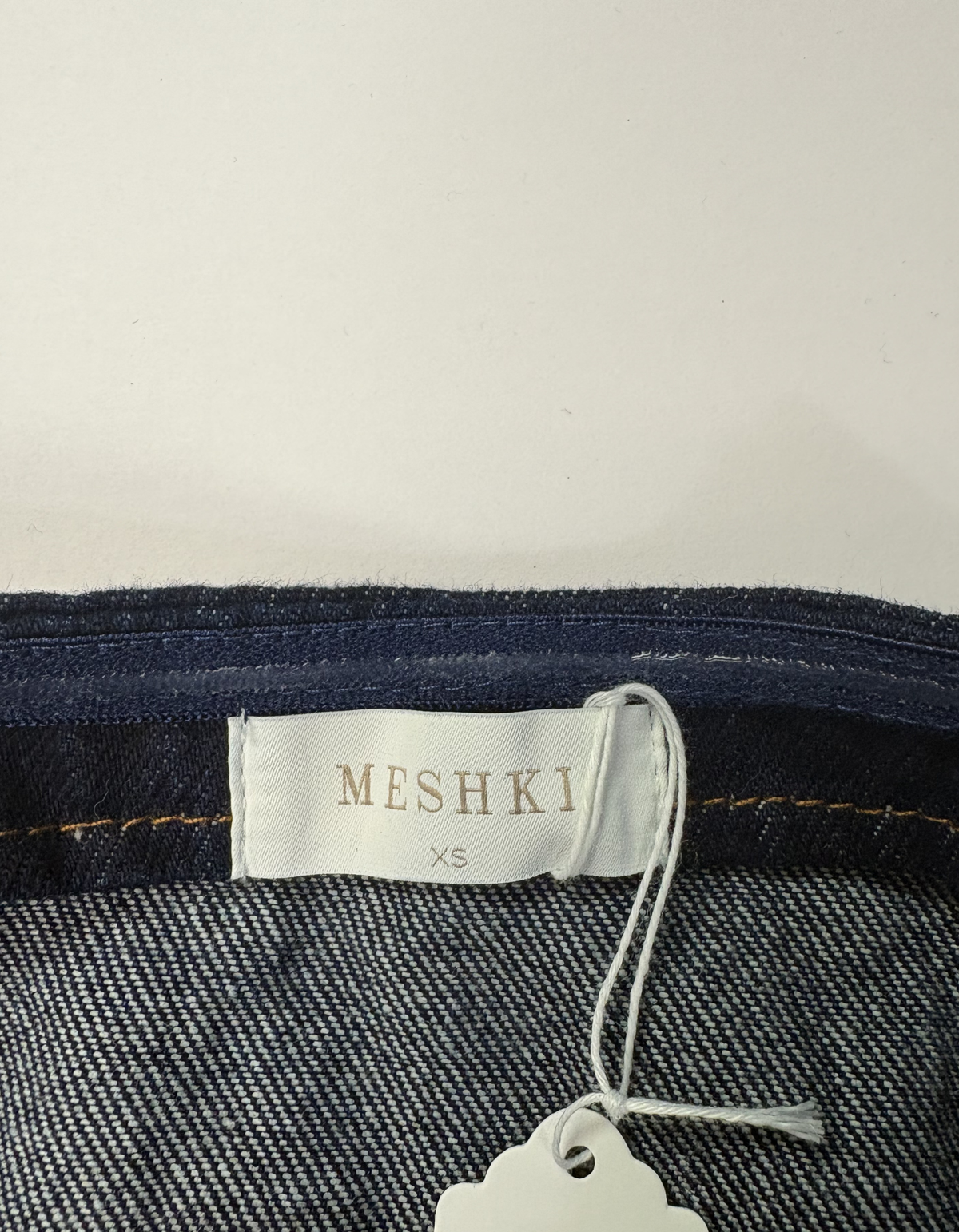 Meshki - Lennox Strapless Button Top in Dark Blue (Like-New)