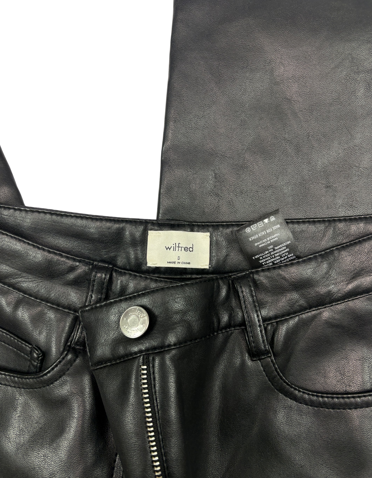 Wilfred - Leather High Rise Pants (Like-New)