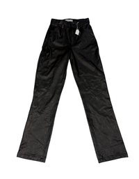 Abercrombie & Fitch - 90's Straight Ultra High Rise Leather Pants (Like-New)