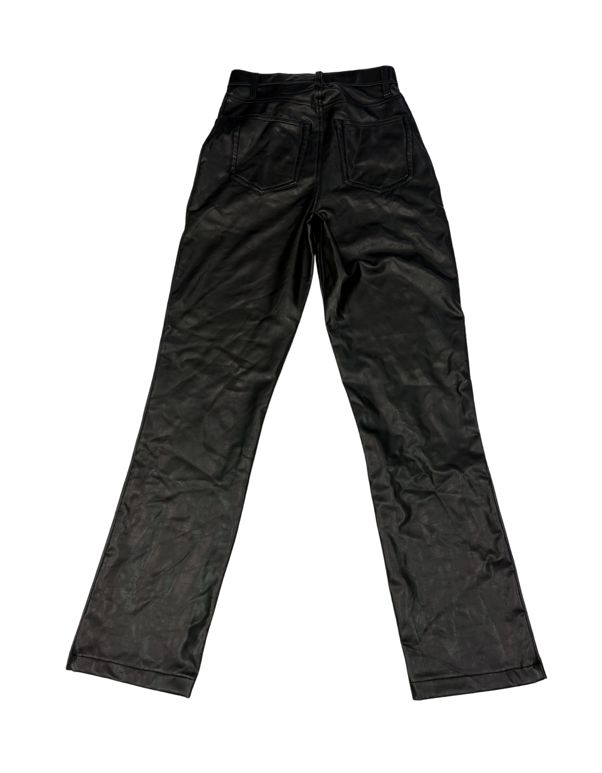 Abercrombie & Fitch - 90's Straight Ultra High Rise Leather Pants (Like-New)