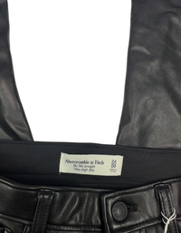 Abercrombie & Fitch - 90's Straight Ultra High Rise Leather Pants (Like-New)