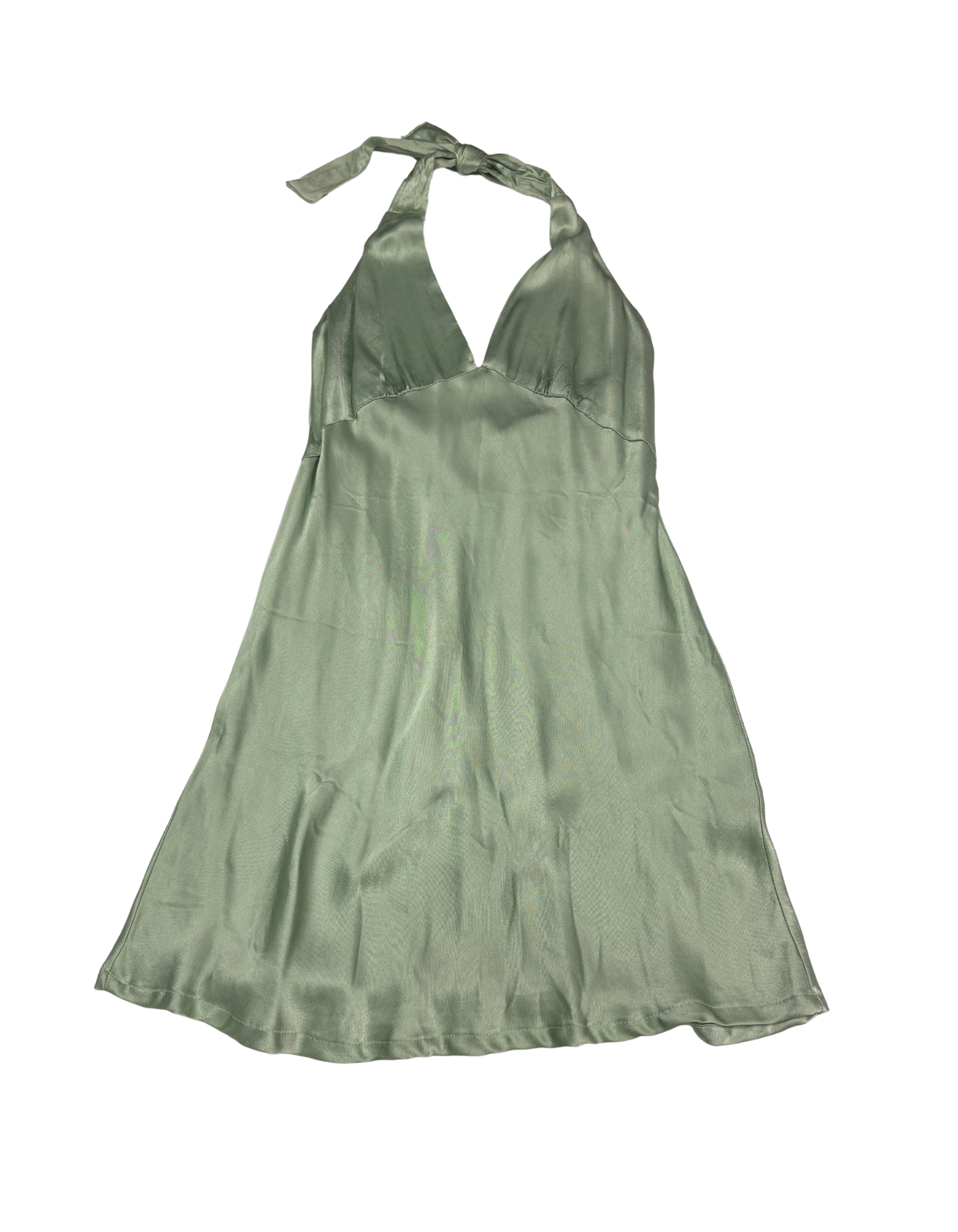 Rumored - Halter Satin Mini Dress - S (Like-New)