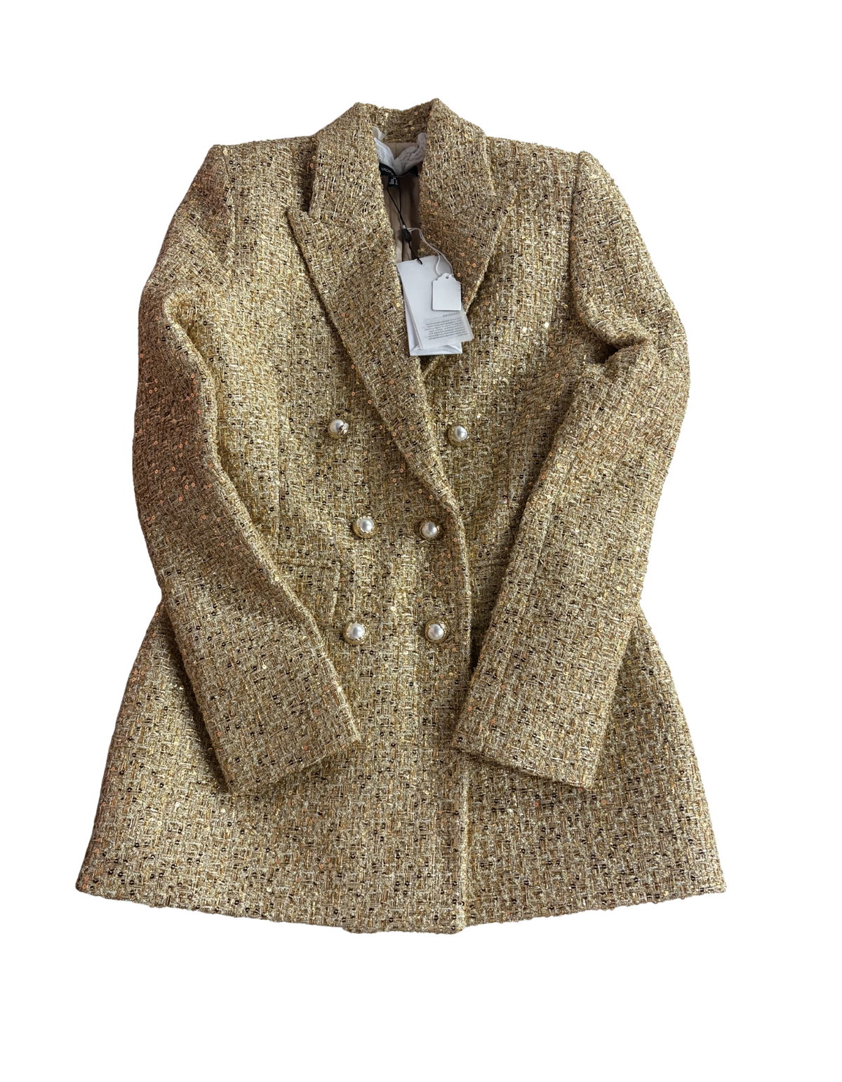 Nadine Merabi - Monica Gold Blazer Dress - XS (New with Tags)