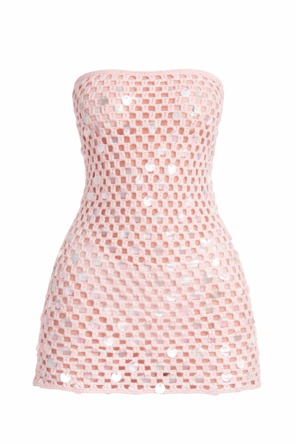 Peppermayo - Montana Sequin Crochet Mini Dress - L/XL (Like-New)