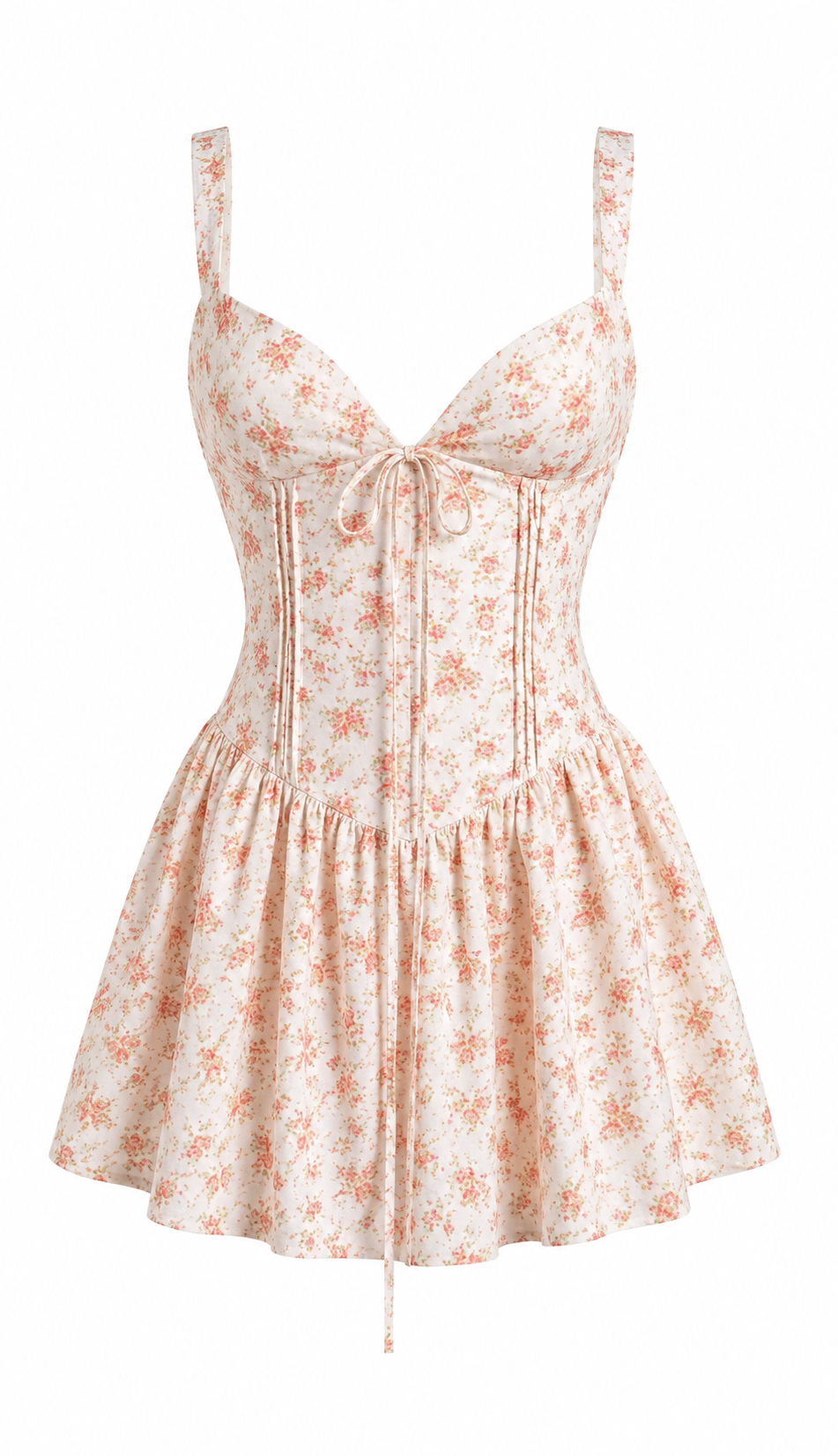 Peppermayo - White Floral Mini Dress - S (Like New)