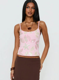Proncsss Polly - Lunavia Sequin Cami Top Pink - XS (New With Tags)