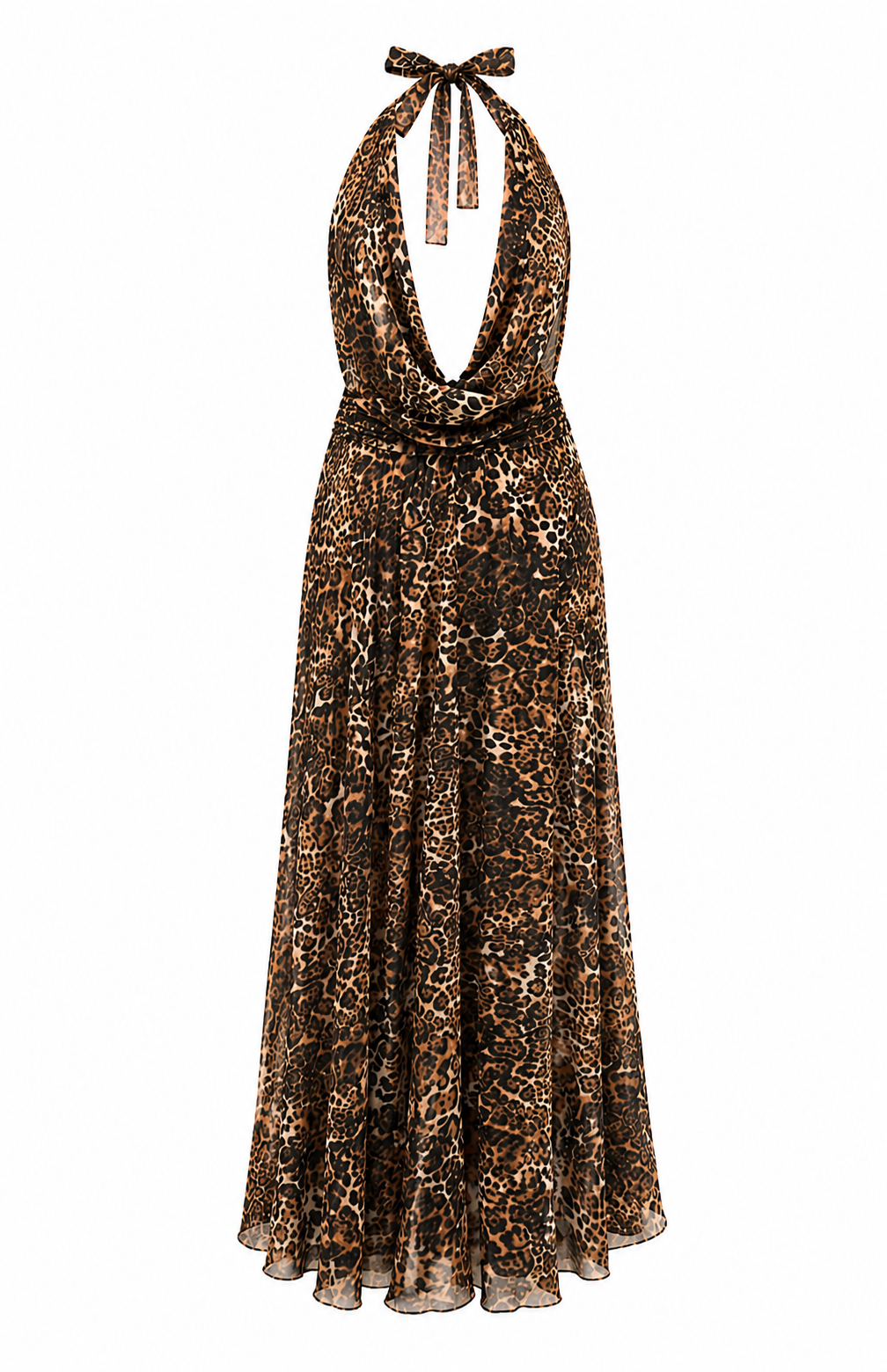 Peppermayo - Elysia Mesh Maxi Dress - Leopard - Size 6 (New With Tags)