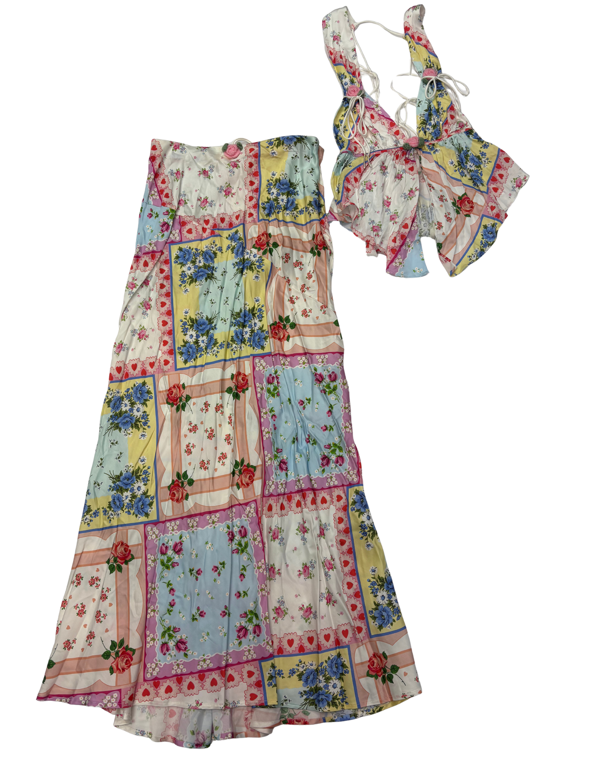 For Love and Lemons - Cassandra Maxi Skirt Set - XS (New with Tags)