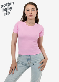 American Apparel - Pink Baby Tee Shirt