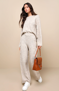 Lulus - Knit Sweater and Pants Set