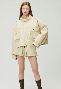 Storets - Leather Cropped Jacket - S/M (Like-New)