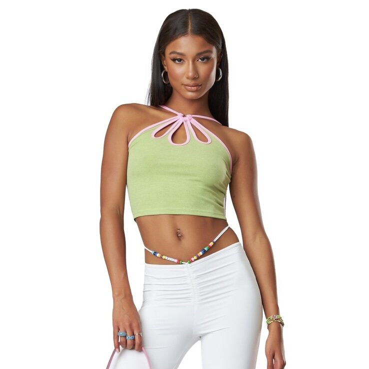 The Kript Blossom Top Avocado - FINAL SALE