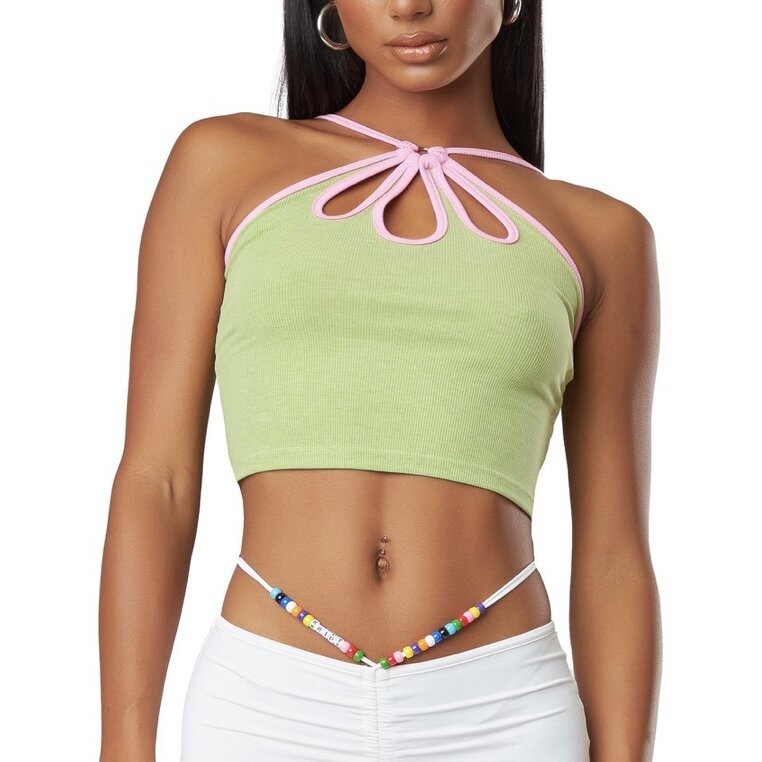 The Kript Blossom Top Avocado - FINAL SALE