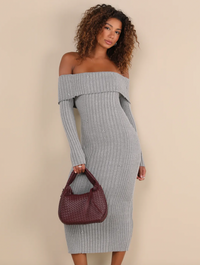 Lulus - Gray Sweater Dress - New With Tags