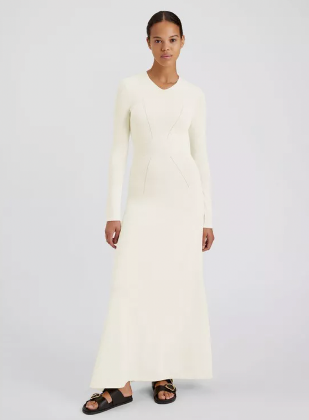 Solid & Striped - Long Sleeve Maxi Dress - XS (Like New)