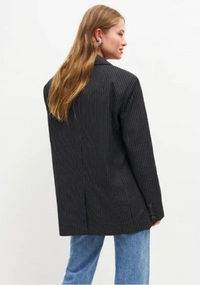Reformation Classic Relaxed Blazer (Pinstripe)
