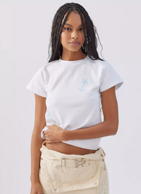 KROST Chainstitch Flower Baby Tee